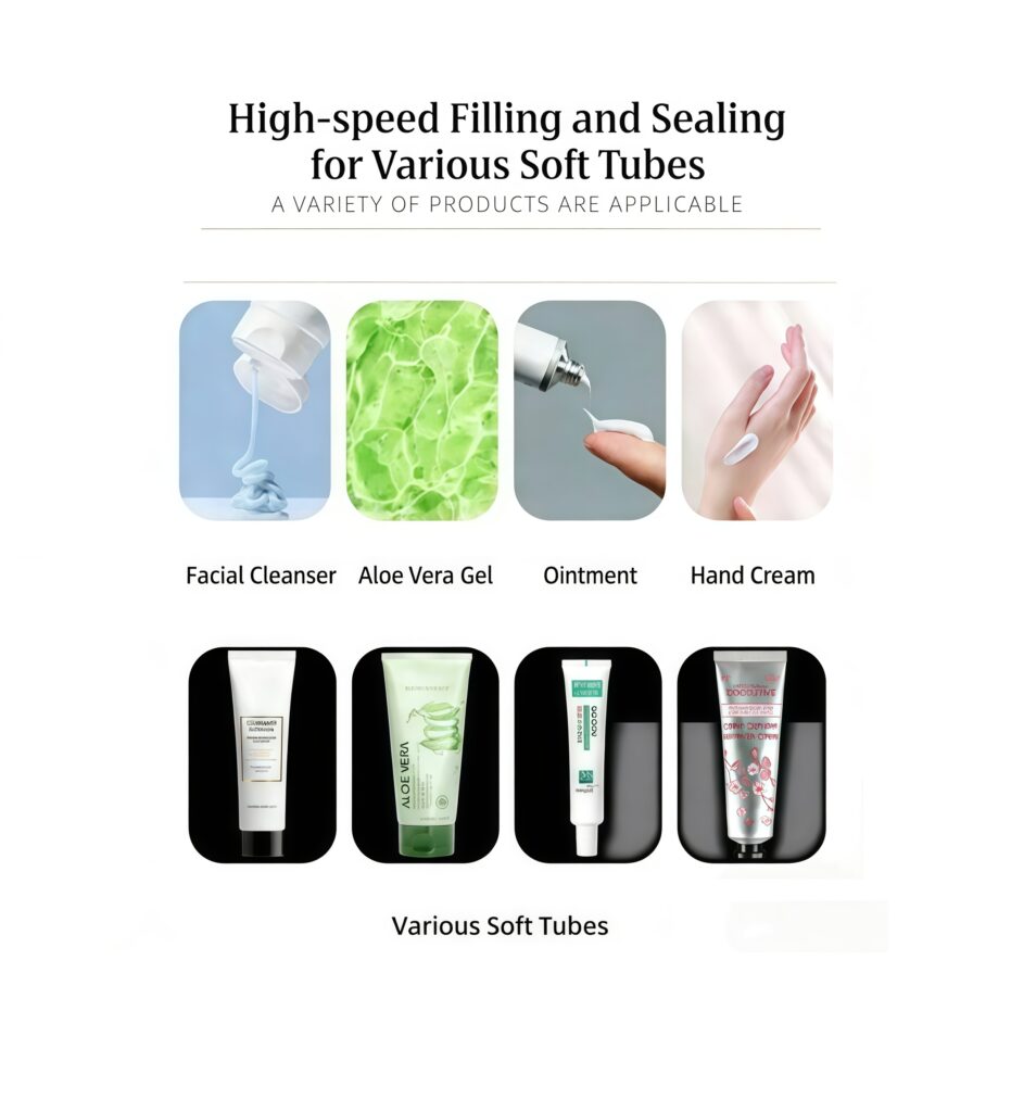 automatic tube filling and sealing machine