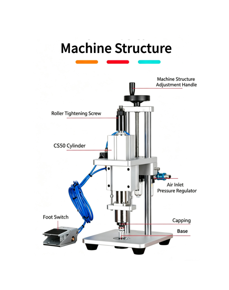 pneumatic vial bottle crimping machine